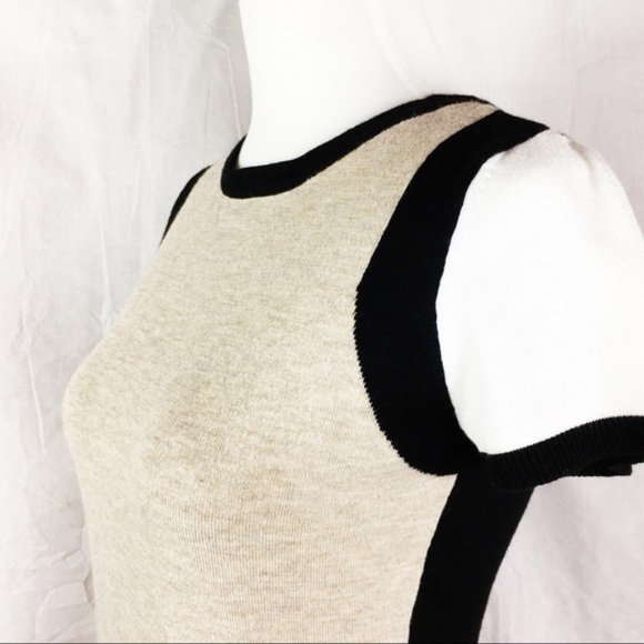 The Limited Color-Blocked Neutral SS Sweater Sz XS - Picture 2 of 7